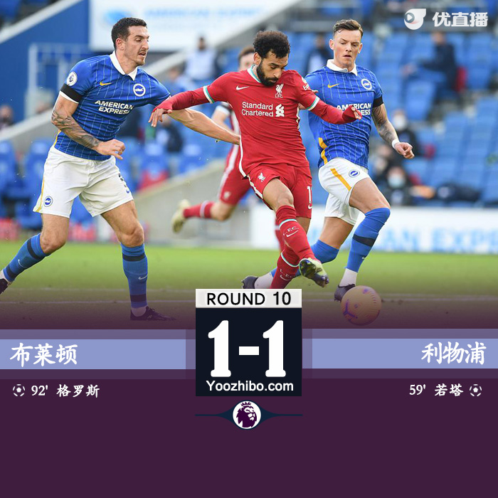 <a href=/zuqiu/zhibode/liverpool/ target=_blank class=infotextkey>利物浦</a>1-1布莱顿