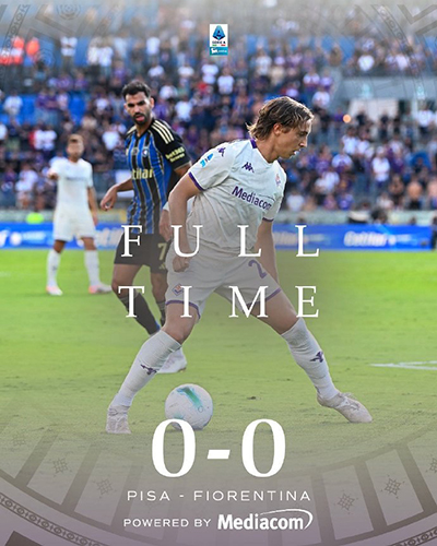 门框救主+两进球被吹，比萨0-0闷平佛罗伦萨，双方前5轮仍难求一胜