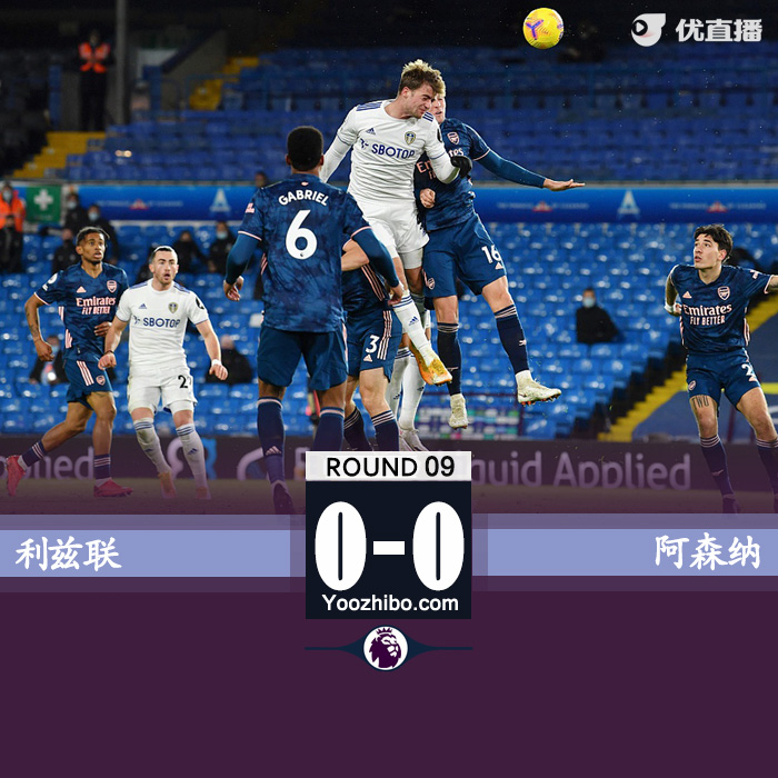 利兹联0-0<a href=/zuqiu/zhibode/arsenal/ target=_blank class=infotextkey>阿森纳</a>